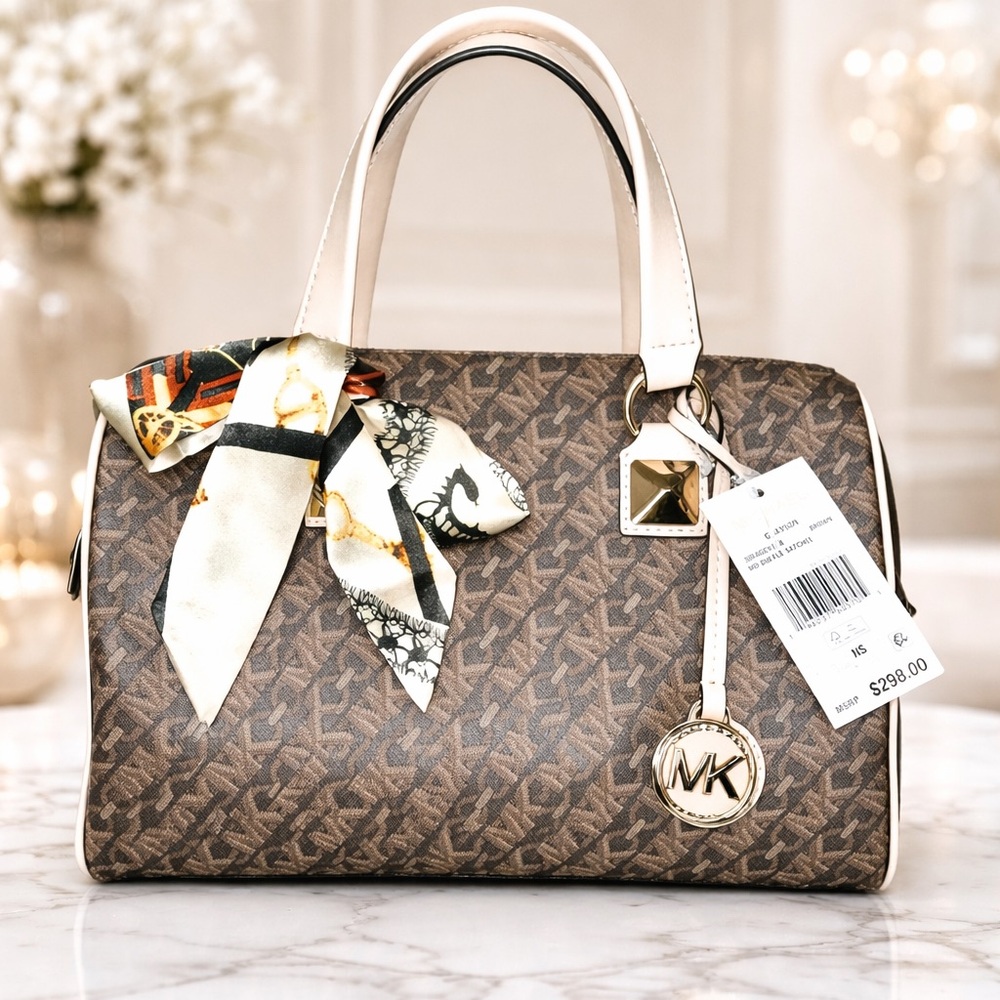 Michael Kors Boston Bag with Signature Style Design and
T-willy